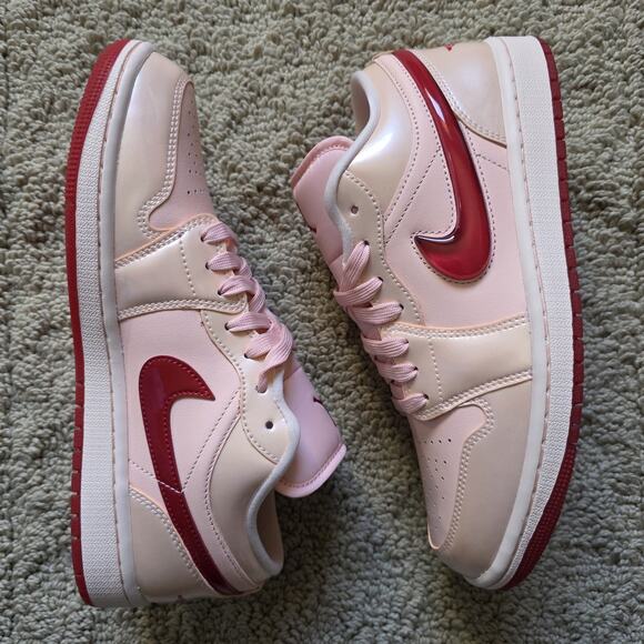 Wmns Air Jordan 1 SE Low Patent Valentine's Day Brand New Sz 10 - Picture 1 of 10